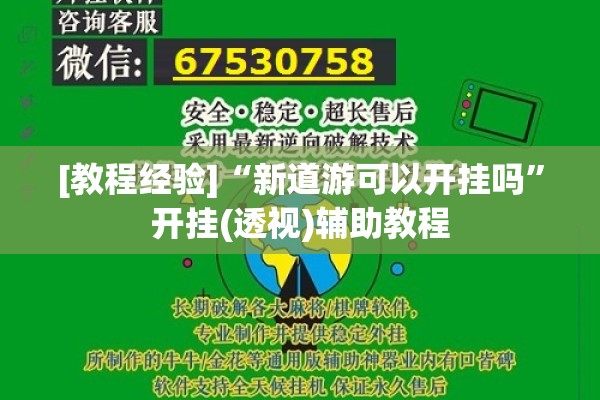 [教程经验]“新道游可以开挂吗”开挂(透视)辅助教程