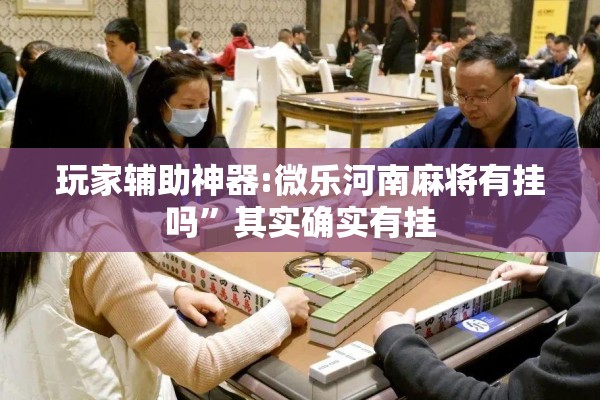 玩家辅助神器:微乐河南麻将有挂吗”其实确实有挂