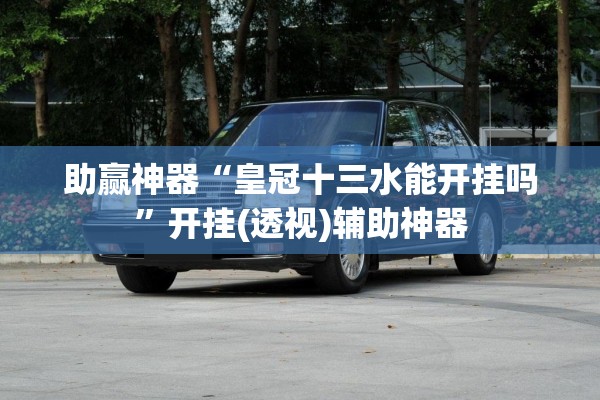 助赢神器“皇冠十三水能开挂吗	”开挂(透视)辅助神器