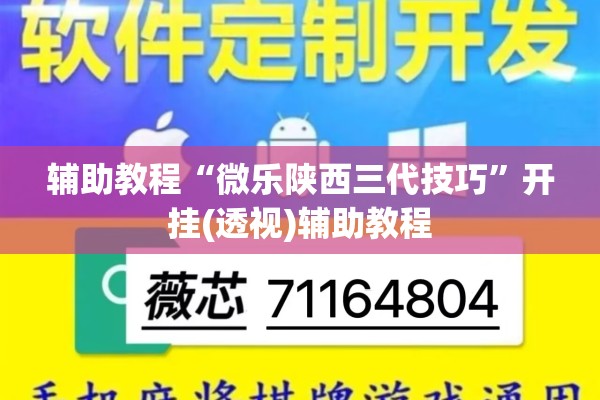 辅助教程“微乐陕西三代技巧”开挂(透视)辅助教程