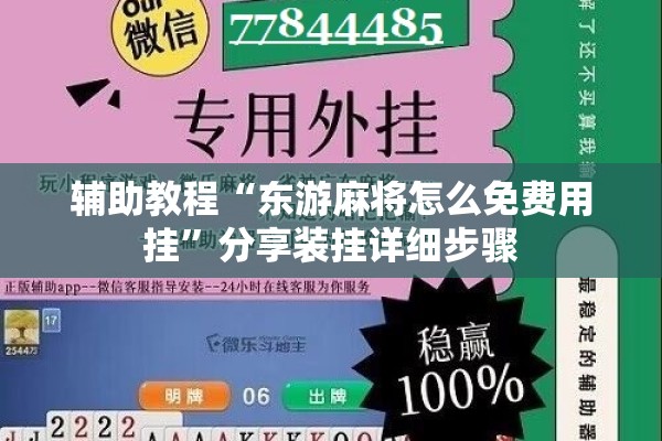 辅助教程“东游麻将怎么免费用挂”分享装挂详细步骤