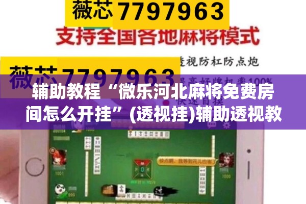 辅助教程“微乐河北麻将免费房间怎么开挂”(透视挂)辅助透视教程